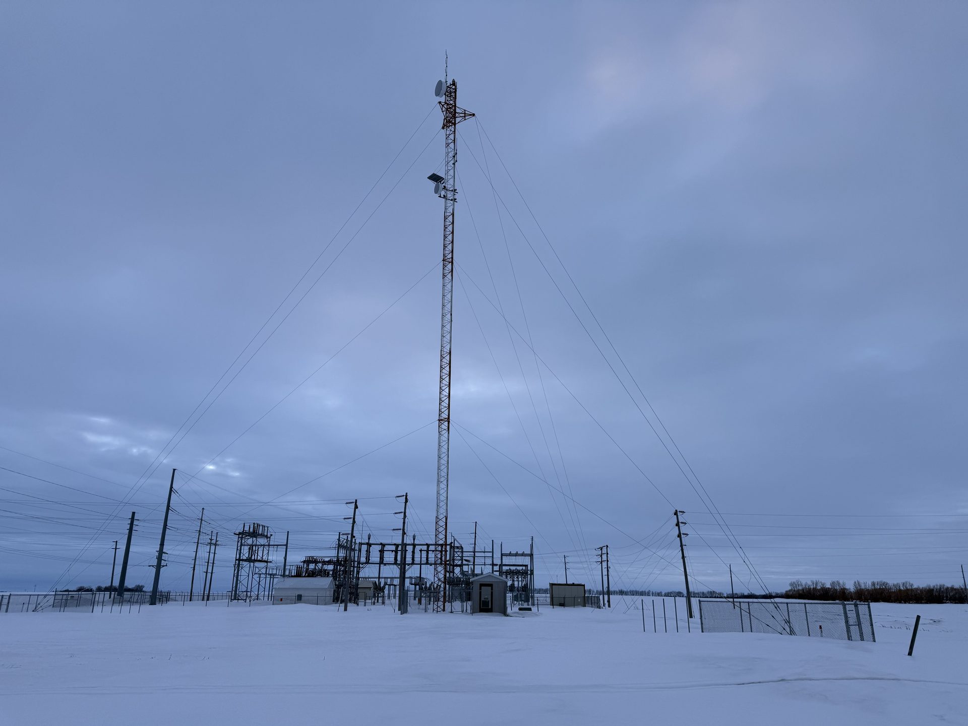 Langdon, North Dakota — substation and containerized infrastructure